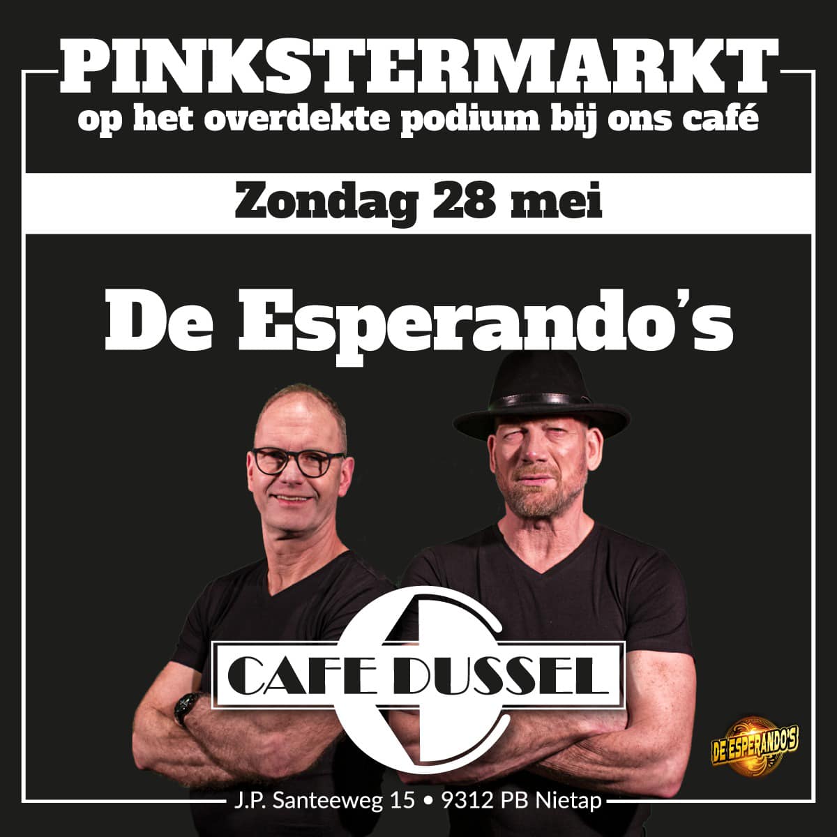 Pinksteren bij Cafe Dussel 28 mei